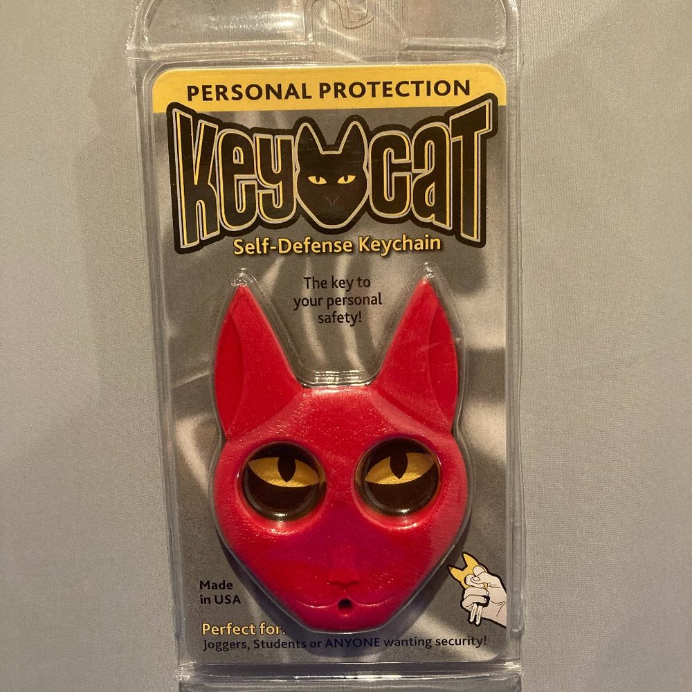Key Cat Safety Defense Keychain